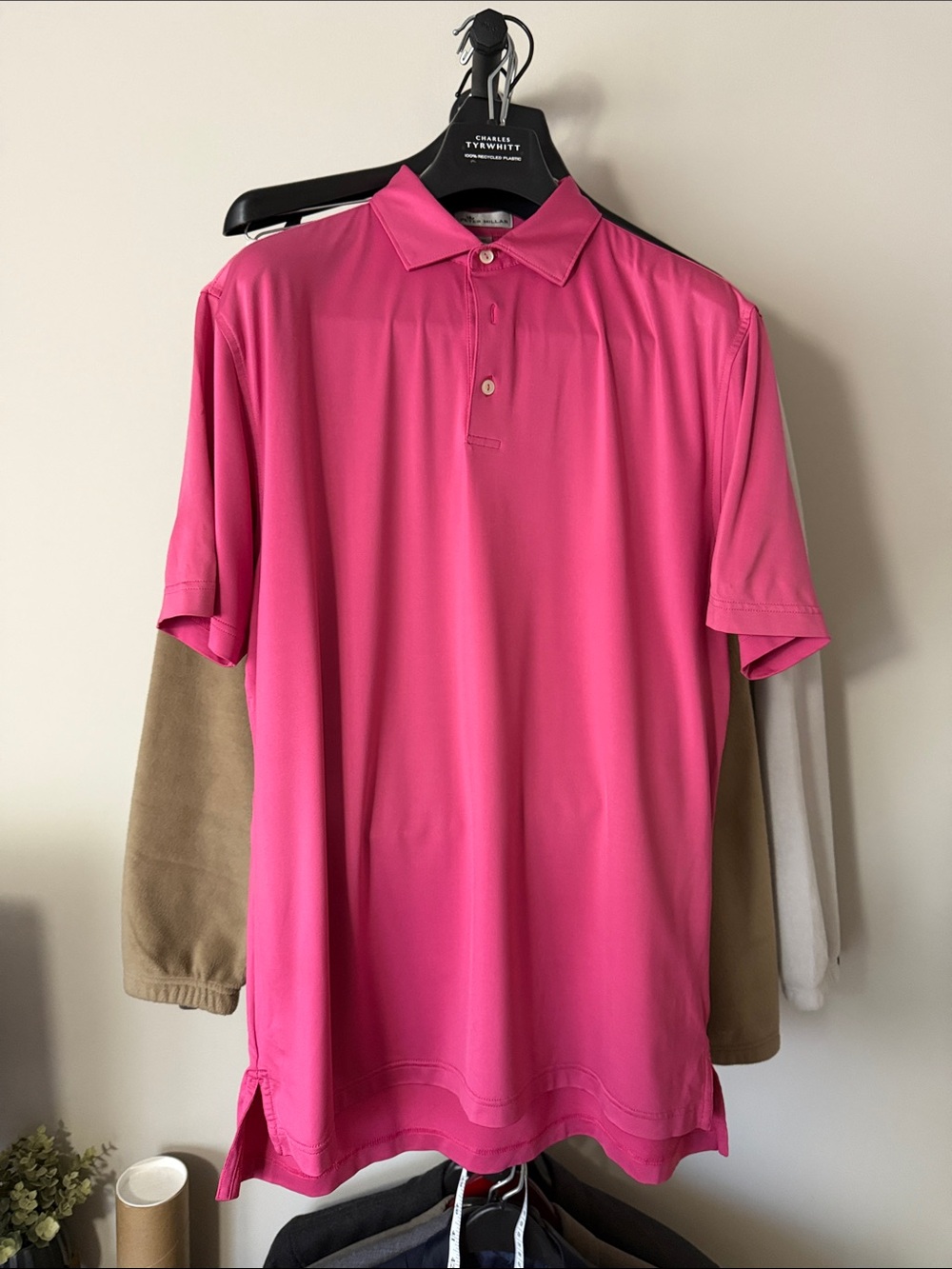 Peter Millar Hot Pink Short Sleeve Polo
